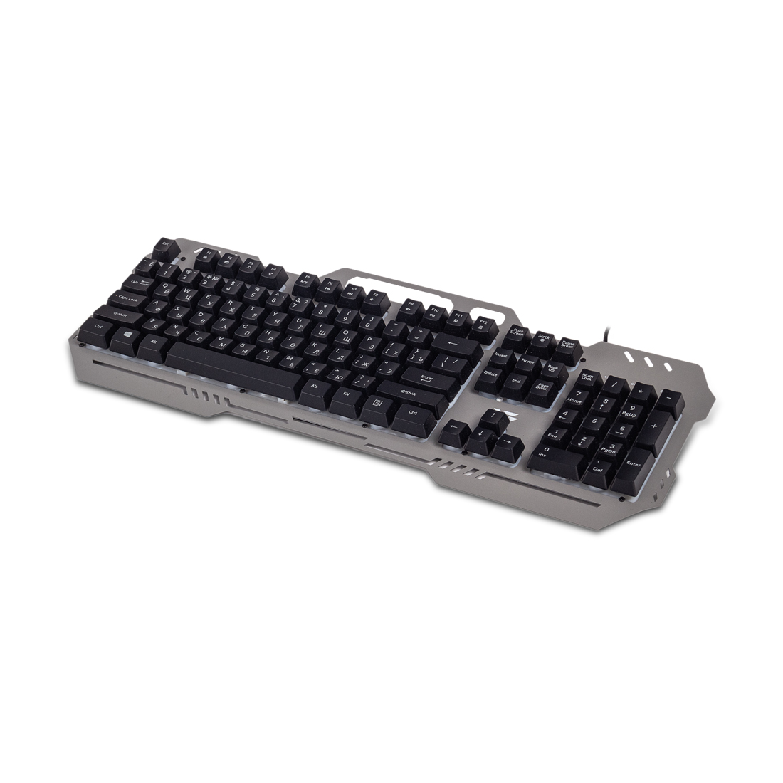 Клавиатура, XG, Wizard, Игровая, USB, Кол-во стандартных клавиш 104, Размер: 490*190,5*23,0 мм., Длина кабеля 1,5 метра, Защита от случайного пролива воды/кофе, Анг/Рус/Каз, Чёрный