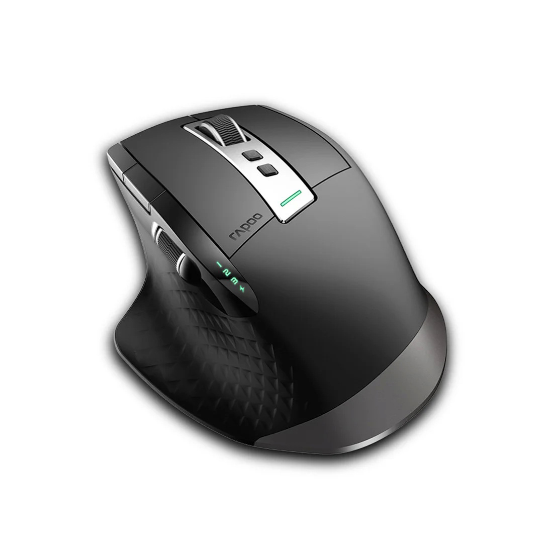 Компьютерная мышь, Rapoo, MT750 Plus, 3200dpi, Bluetooth 3.0/4.0, Multi-mode, Беспроводной 2.4 ГГц, Эффективная дистанция 12 м., Литиевая аккумуляторная батарея 450 мАч, Черный