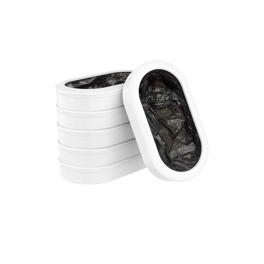 Сменные пакеты для умного мусорного ведра, Townew, R03, Refill Ring (120 шт. в упаковке), для модели T3, Черный