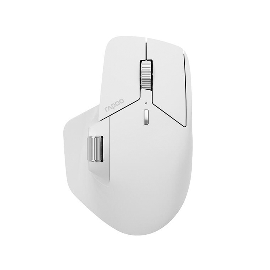Компьютерная мышь, Rapoo, MT760L, Оптическая, колесо прокрутки, 4000dpi, Bluetooth 3.0/4.0, Беспроводной 2.4 ГГц, Эффективная дистанция 10 м.,Литиевая батарейка, До 30 дней на одном заряде батареек, Белый