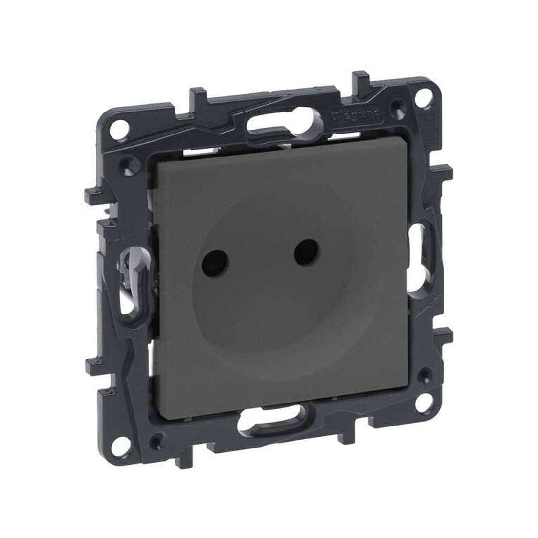 Розетка 2К, Legrand Niloe Step, 863419, 16А 250 В с з/ш винт. кл. Сталь