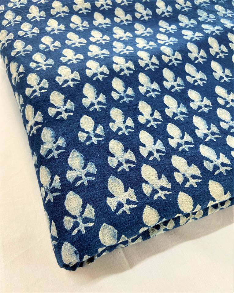 Органический индиго (Hand Block Print)