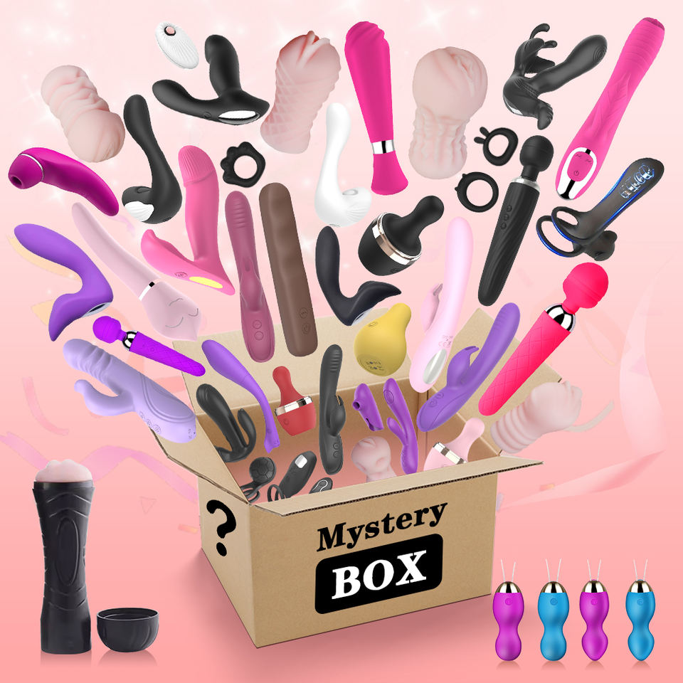 Секс-игрушки Safiman Mystery Box: Вибраторы и дилдо из медицинского силикона для взрослых, подарок-сюрприз в незаметной упаковке для женщин, мужчин и пар.
