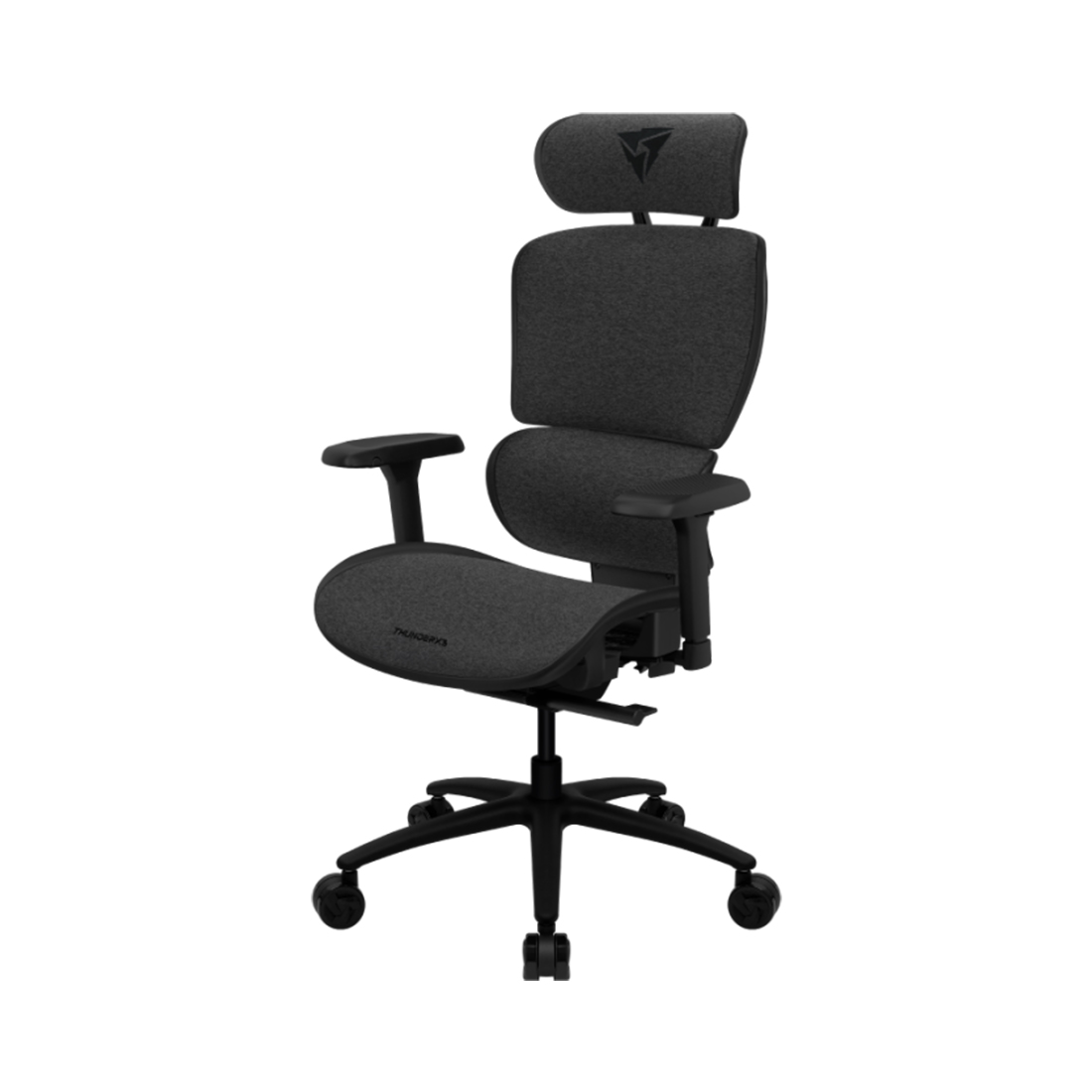 Игровое компьютерное кресло, ThunderX3, XTC-Loft Dark Grey, Тканное покрытие, (Ш)68*(Г)57*(В)118(126) см, Тёмно-серый
