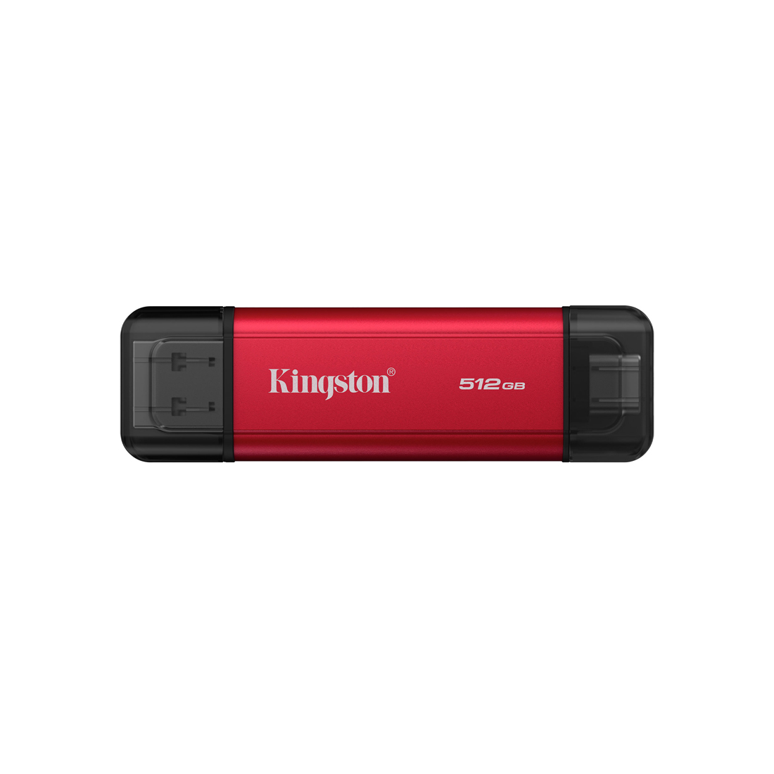 Внешний SSD диск Kingston Dual Portable SPSD/512GB, 512GB, USB-C/USB-A, Красный