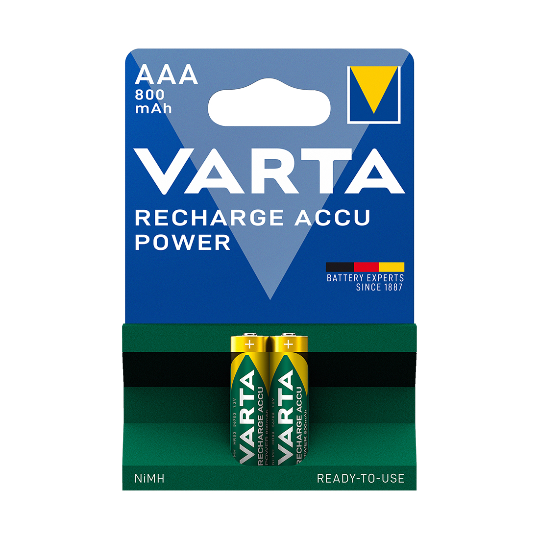 Аккумулятор VARTA R2U HR03 AAA 1.2 V 800 мАч 2 шт.