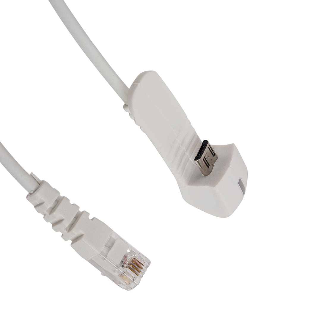 Противокражный кабель, Eagle, A6725A-001WRJ, micro USB, функция защиты, функция подзарядки, длина кабеля 1.5 метра, управление через контроллер, подключение к контроллеру RJ, белый