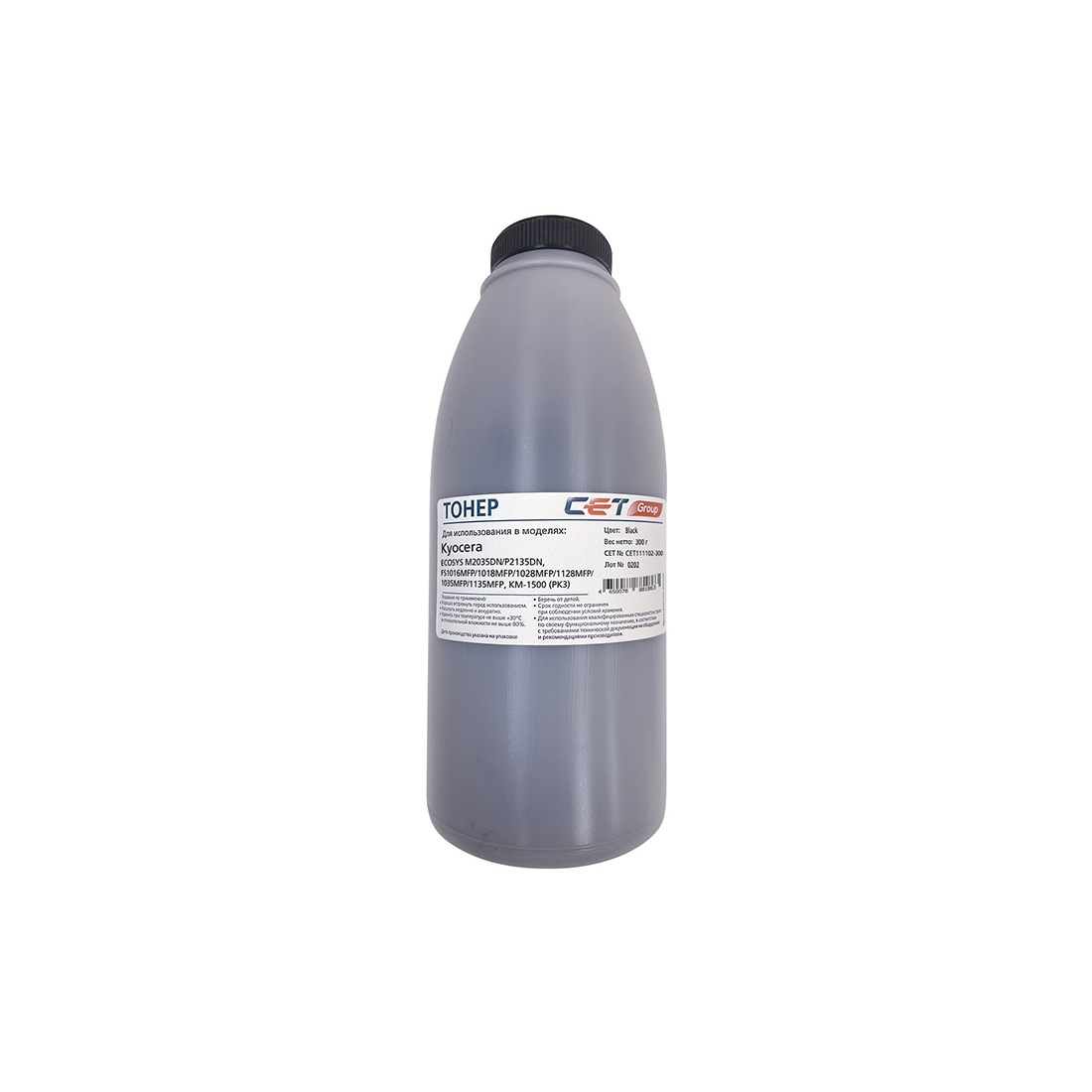 Тонер CET111102-300 PK3 для картриджей KYOCERA ECOSYS M2035DN/M2535DN/P2135DN