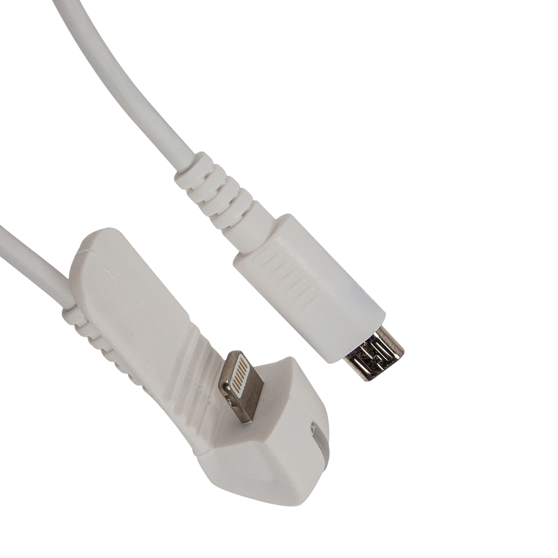 Противокражный кабель, Eagle, A6150DW, lightning, функция защиты, функция подзарядки, длина кабеля 1.5 метра, управление через контроллер, подключение к контроллеру micro USB, белый