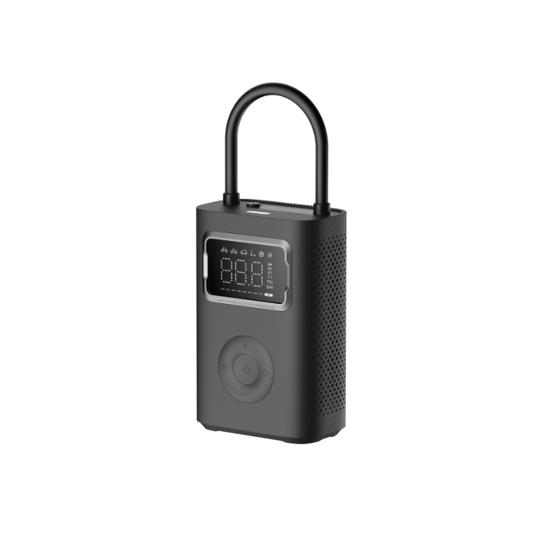 Автомобильный компрессор, Xiaomi, Portable Electric Air Compressor 2 Pro, BHR9099GL/MJCQB07PQW, 0,2–10,3 bar, Рабочая температура от -10°C до 45°C, Номинальная емкость 2500 мАч, Номинальная мощность 27 Втч, Время зарядки около 3,5 часов, 152 x 100 x 63 мм, Черный