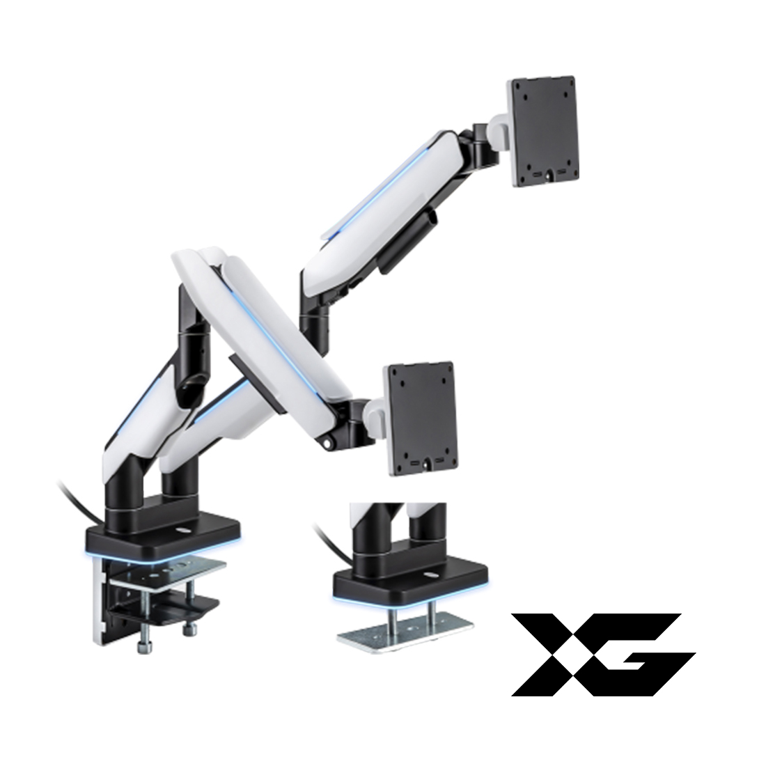 Настольный кронштейн с газлифтом XG MGG-1735D белый для мониторов 17"-35"