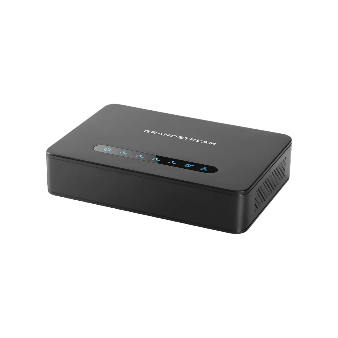 Телефонный адаптер, Grandstream, HT814v2, 4xFXS, 1xLAN 10/100/1000M, 1xWAN 10/100/1000M, 3-х сторонняя конференц-связь, 2 SIP- профиля