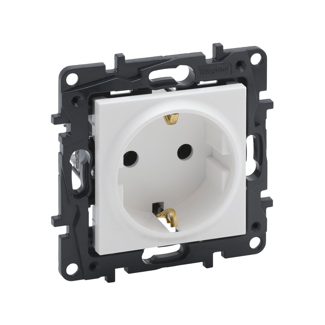 Розетка 2К+З, Legrand Niloe Step, 863121, 16А 250 В винт. Кл. Белый