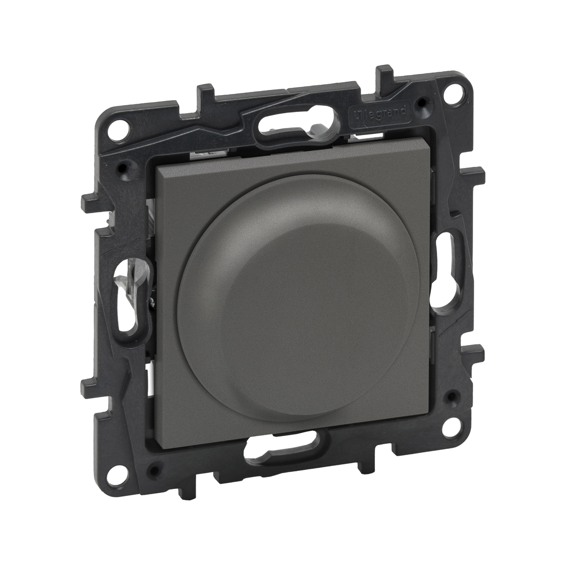 Светорегулятор, Legrand Niloe Step,863452, поворотный 300 Вт Сталь