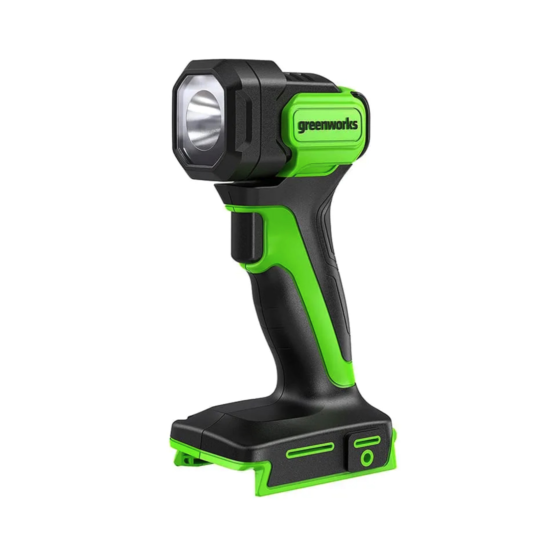 LED-светильник аккумуляторный, Greenworks, G24SL200(3502407RU), 24 V без АКБ и ЗУ, Платформа POWERALL 24 V, Питание от АКБ платформы Greenworks POWERALL 24 V, Тип LED-светильник, На основе SMD-светодиодов, Тип освещения рассеянное 360°, Кол-во режимов работы 3, Черный/зелёный