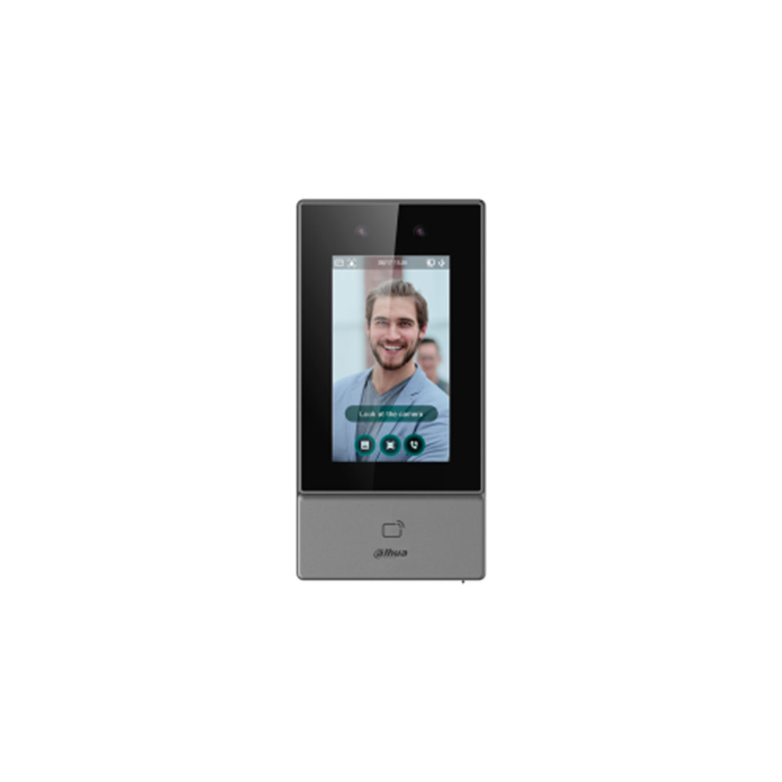 Контроллер доступа, Dahua, DHI-ASI6213S-PW (12В), 4.3'' cенсорный ЖК-дисплей с разрешением 480272, Mifare(13,56 МГц)
