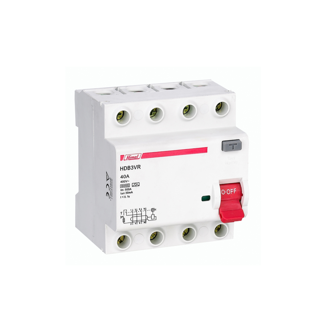 ВДТ, Himel, HDB3VR425SC, HDB3LE 4Р 25А 30мА тип AC 6кА