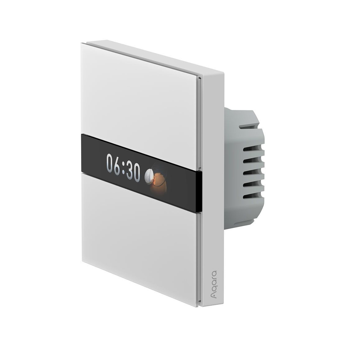 Умный настенный выключатель с дисплеем, Aqara, Display Switch V1, EU, WS-K02D, Белый