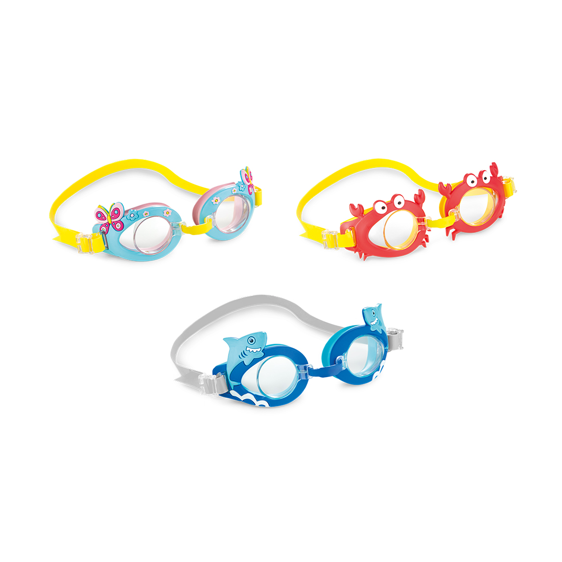 Очки для плавания Fun, INTEX, 55610