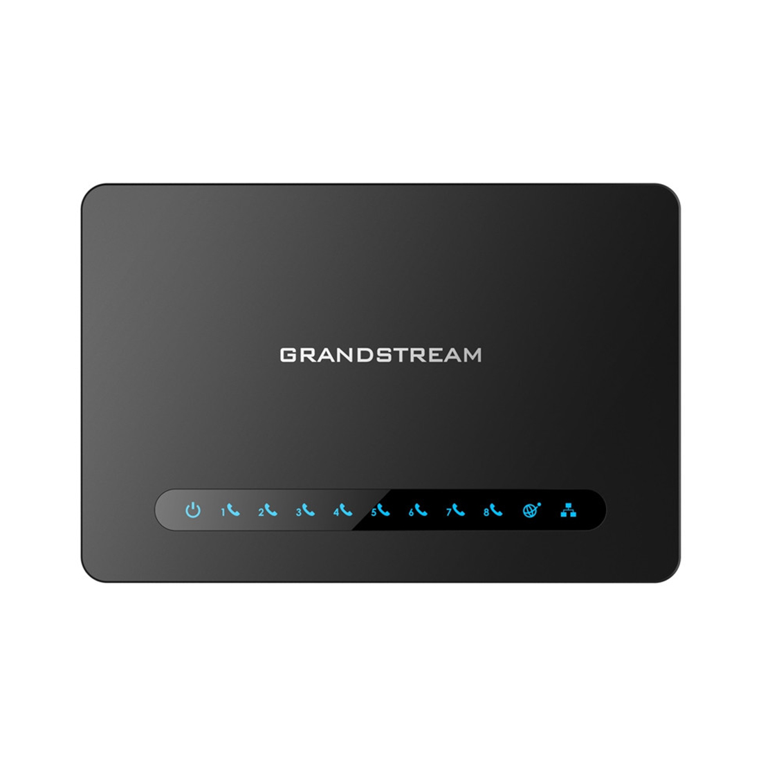 Телефонный адаптер, Grandstream, HT818v2, 8xFXS, 1xLAN 10/100/1000M, 1xWAN 10/100/1000M, 3-х сторонняя конференц-связь, 2 SIP- профиля