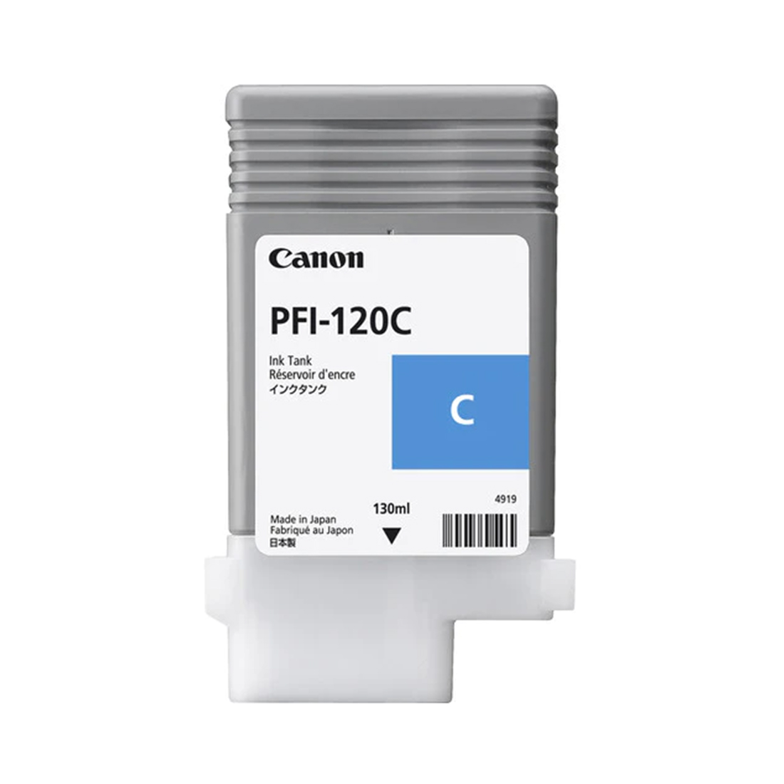 Чернила Canon Ink Tank PFI-120 Cyan, 2886C001AA, 130 мл для Canon imagePROGRAF TM-200/TM-205/TM-300/TM-305/TM-350
