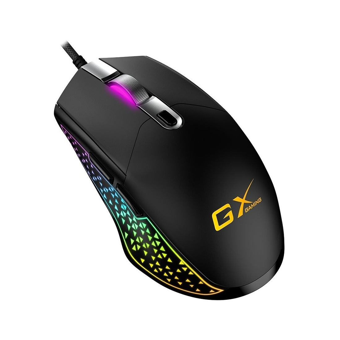 Компьютерная мышь, Genius, Scorpion M705, RGB, Игровая, Оптическая 800-7200dpi, Проводная 1,8м, USB, Черная