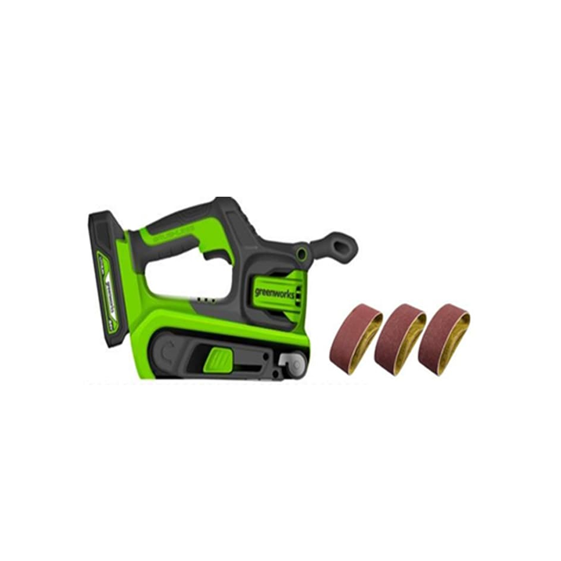 Ленточная шлифовальная машина Бесщеточная аккумуляторная Greenworks G24BS (3100607RU)