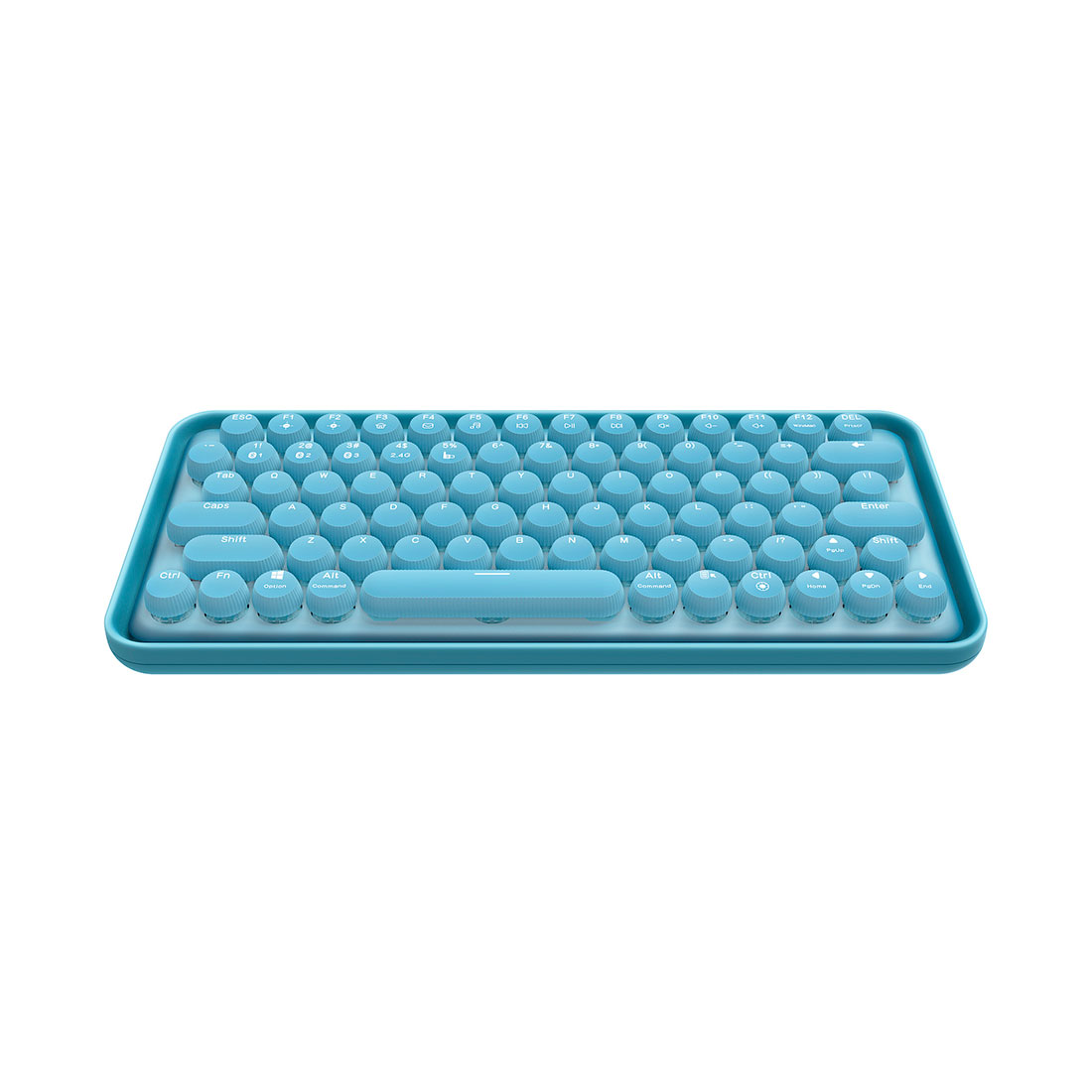Клавиатура, Rapoo, Ralemo Pre 5, 2.4 Гц, Bluetooth 5.0, 79 клавиш, USB, Перезаряжаемая литиевая батарея, Англ/Рус, Голубой