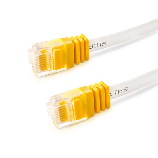 Патч Корд, SHIP, F3025WH0100-P, Cat.5e, UTP, RJ-45, 1 м, Белый, Пол. пакет
