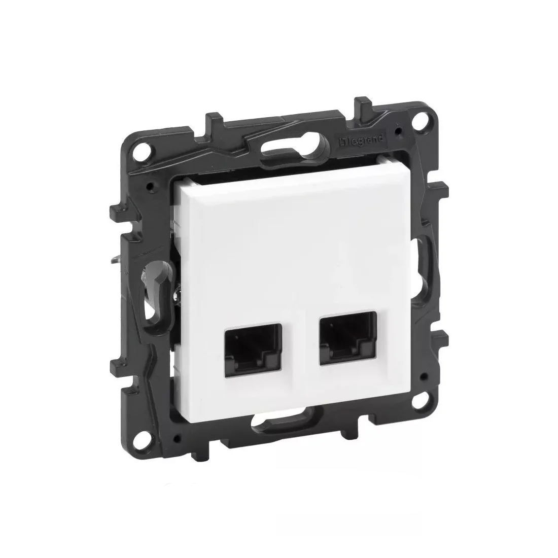 Информационная розетка двойная, Legrand Niloe Step, 863164B, 2хRJ45 Кат.6 UTP Белый new