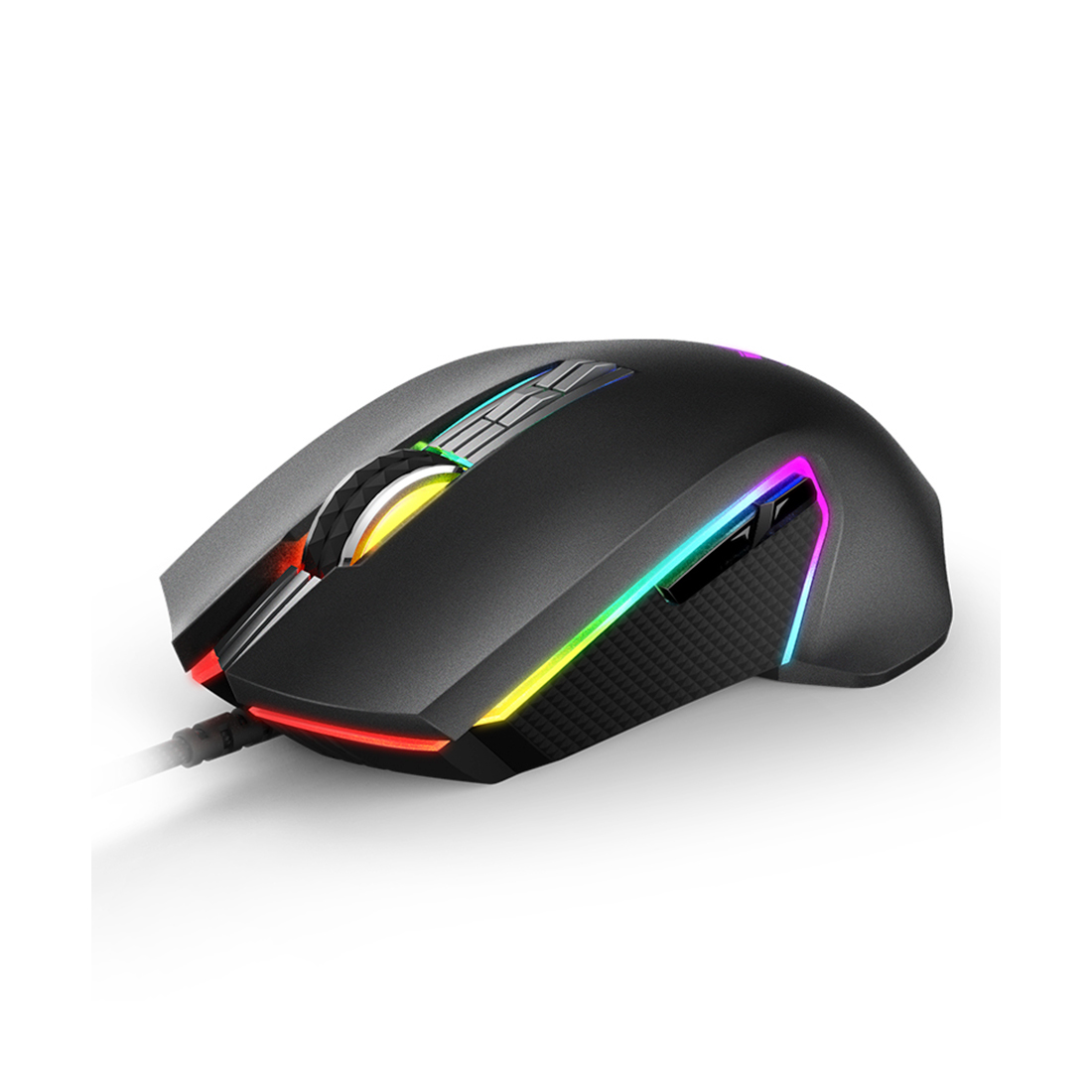 Компьютерная мышь, Rapoo, V20S, Игровая, Оптическая, Проводная, 3000 dpi, Длина кабеля 1,8 метра, LED подсветка, Чёрный