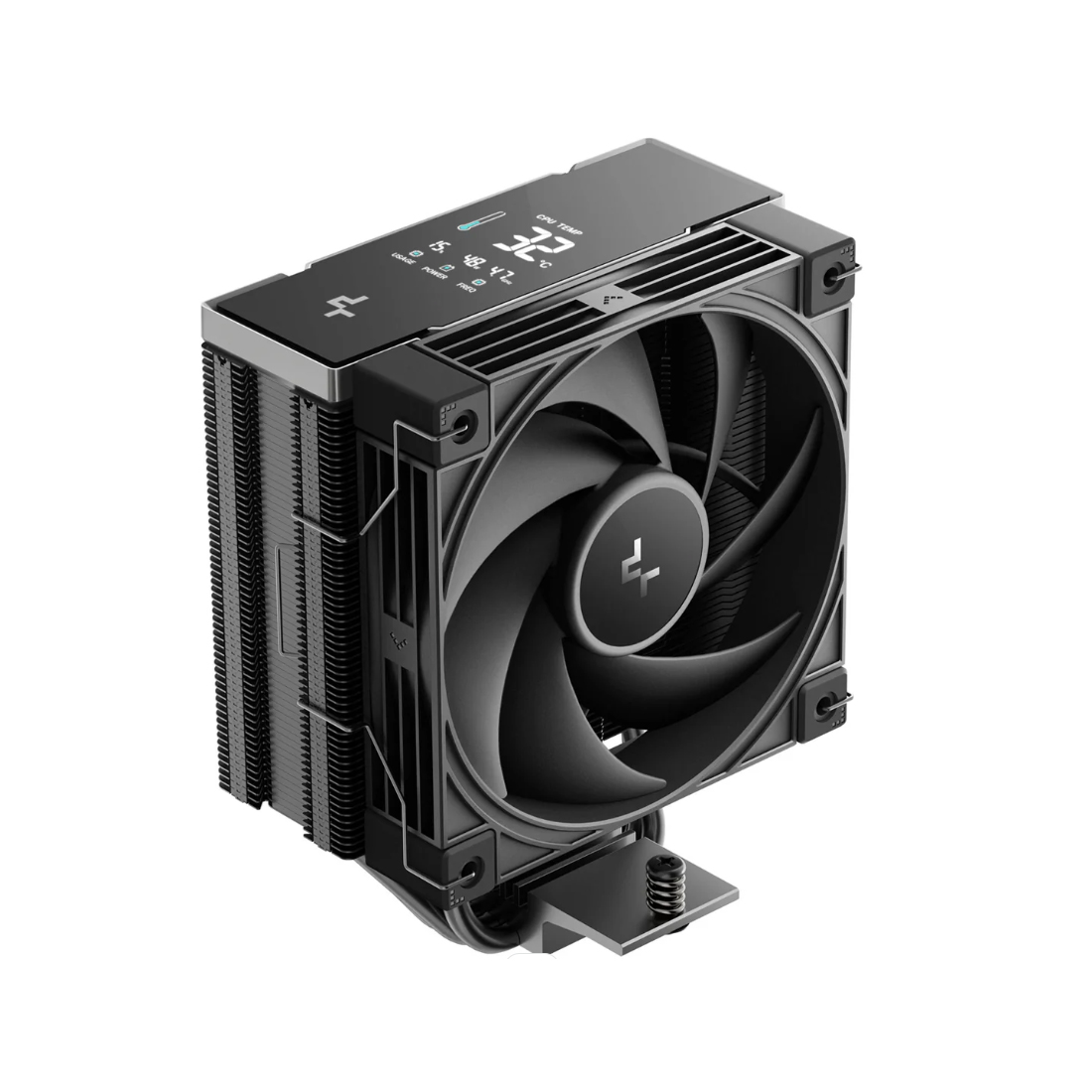 Кулер для процессора, Deepcool, AK400 G2 Digital NYX R-AK400G2-BKNNMN-GJD-1, Intel 1851/1700/1200/115х и AMD AM5/AM4, 240W, 120мм, 2200±10%/об/м, 63.4 CFM, 31.45 dB(A), 4pin, 132х92х156мм, Черный