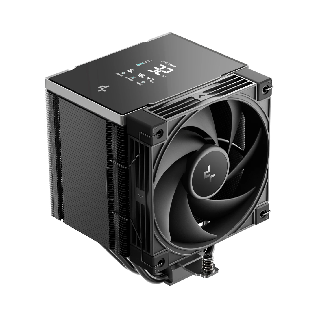 Кулер для процессора, Deepcool, AK500 G2 Digital NYX R-AK500G2-BKNNMN-GJD-1, Intel 1851/1700/1200/115х и AMD AM5/AM4, 260W, 120мм, 2200±10%/об/м, 63.4 CFM, 31.45 dB(A), 4pin, 129х117х159мм, Черный