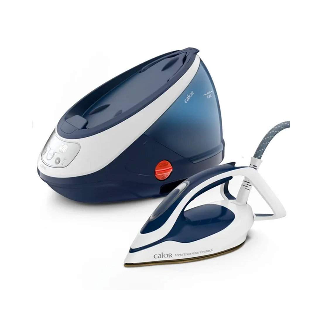 Парогенератор, Tefal, GV9221E0, 2600 Вт, Паровой удар 550 г/мин, Уровень подачи пара 140 г/мин, Время нагрева 2 мин, Белый-синий