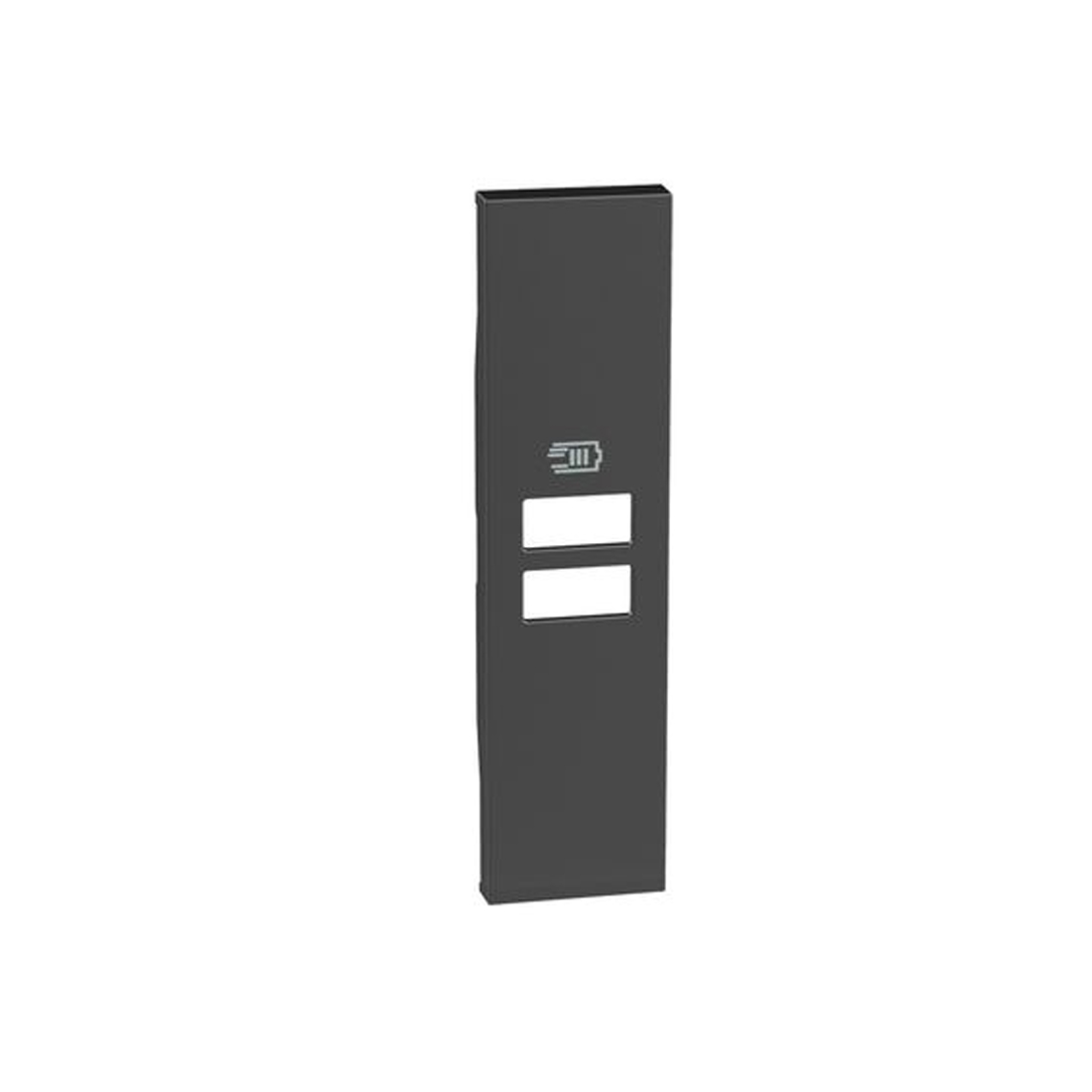 Лицевая панель, Bticino, KG13C, Living Now USB зарядки 1 модуль черный