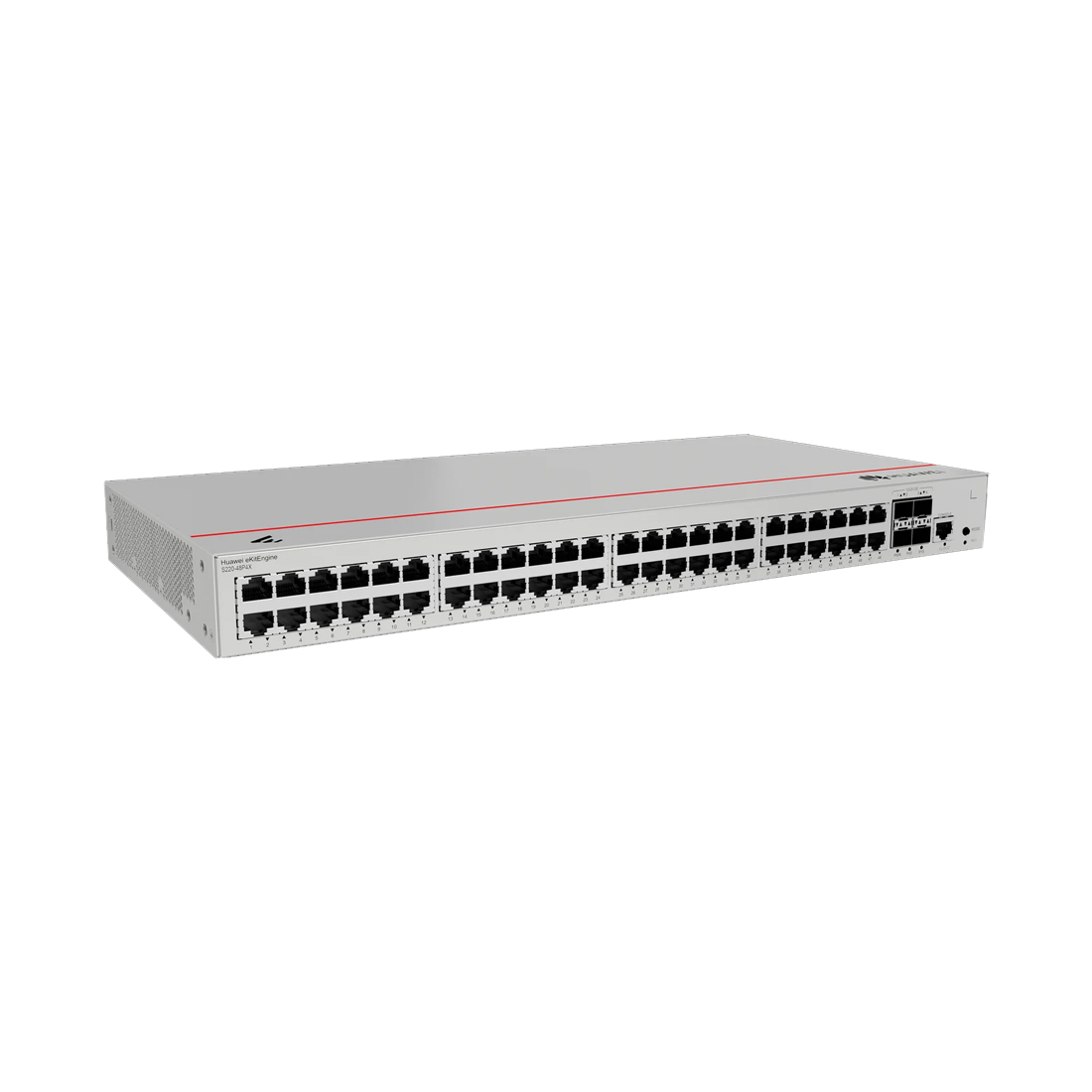 Коммутатор, Huawei, S220-48P4X, Управляемый L2, 48 портов 10/100/1000M RJ-45, 4 порта SFP+, 380W PoE+, стоечный