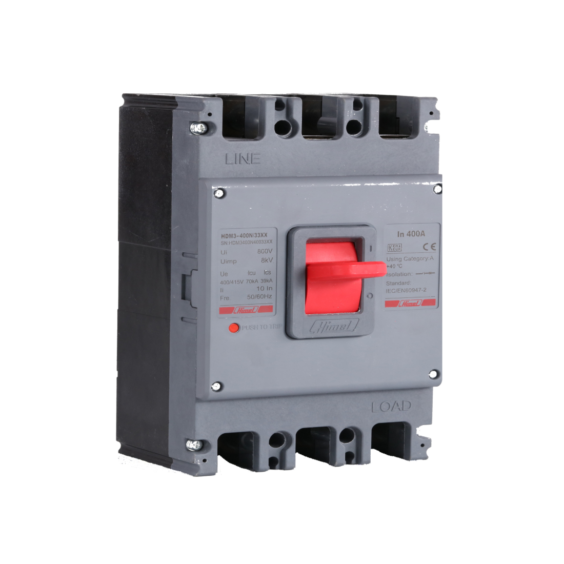 Автоматический выключатель, Himel, HDM363S2033XX, HDM3 63S/3P 20A