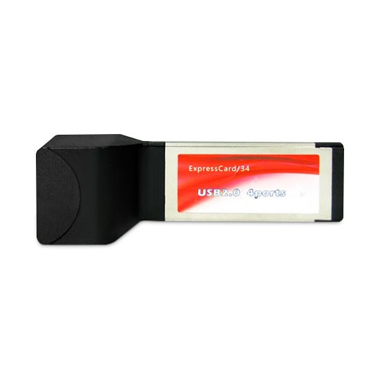 Адаптер Express Card на USB HUB, 4 Порта, USB 2.0, High Speed, Чипсет NEC, Для ноутбука
