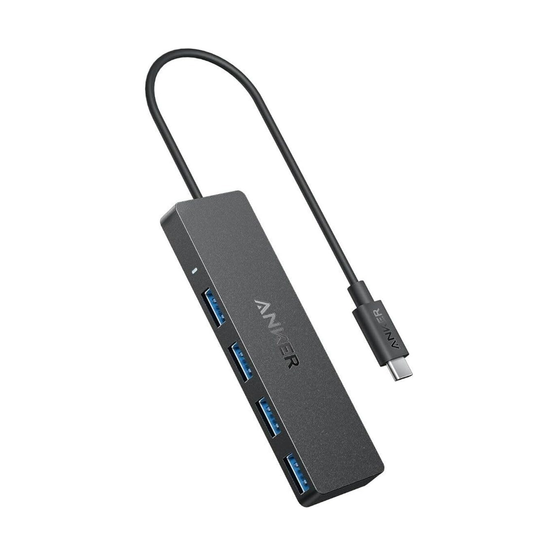 Концентратор, Anker, USB-C Data Hub (A8309G11), USB-C, 4-in-1, 5Gbps, Черный