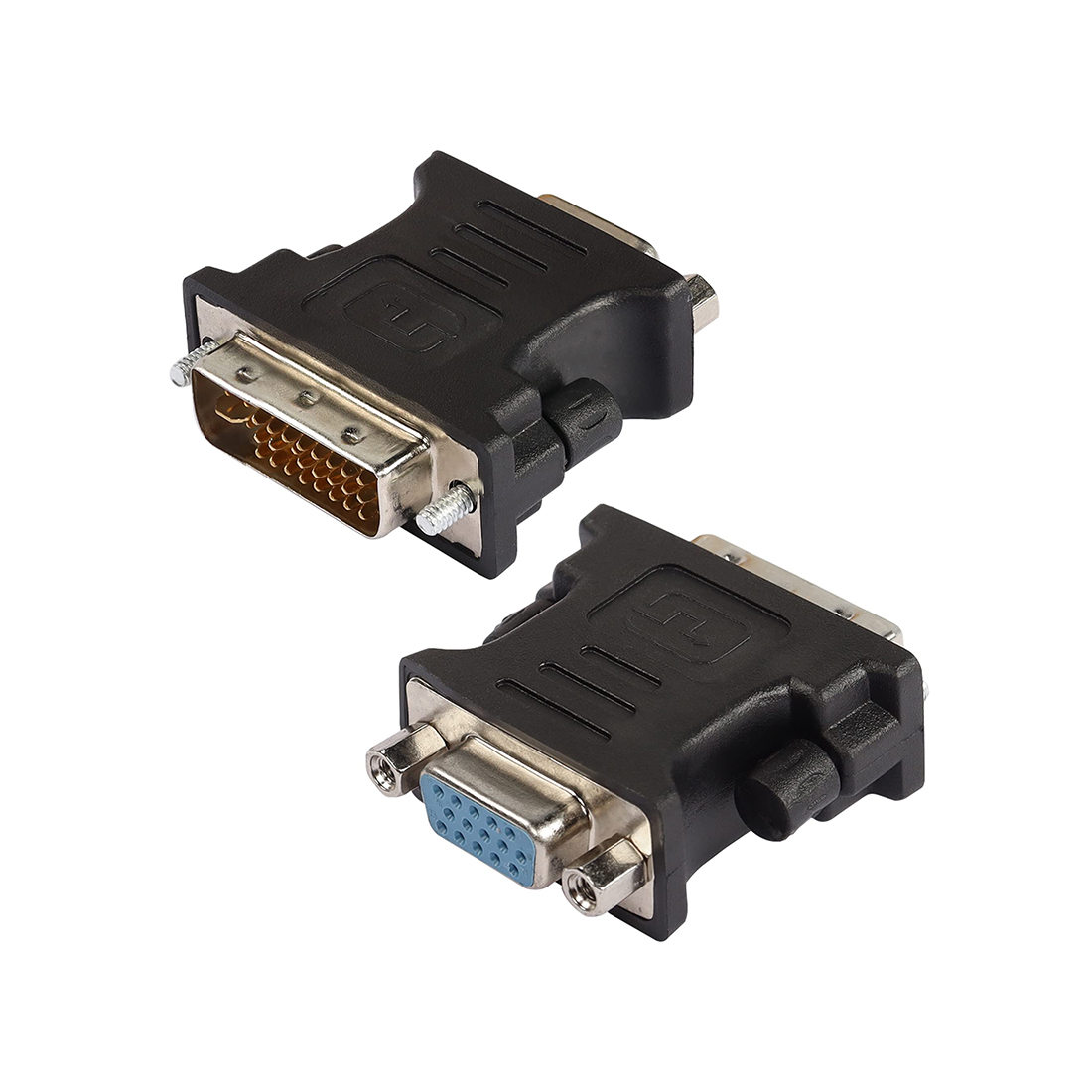 Переходник iPower DVI 24+5 на VGA (D-Sub), черный