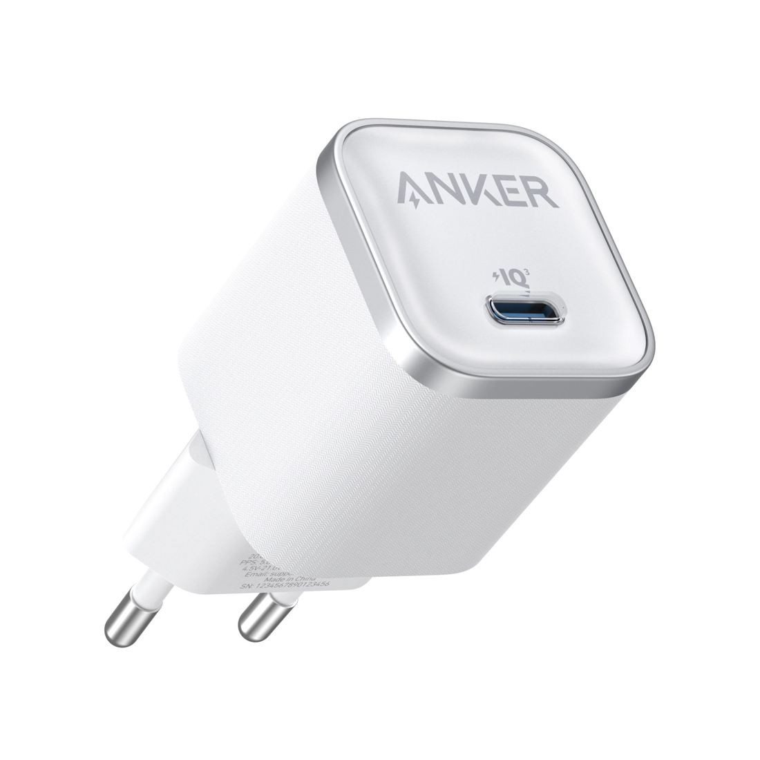 Адаптер питания, Anker, (A2692L21), 45W, 100–240 В, 1.2 А, 50–60 Гц, Белый
