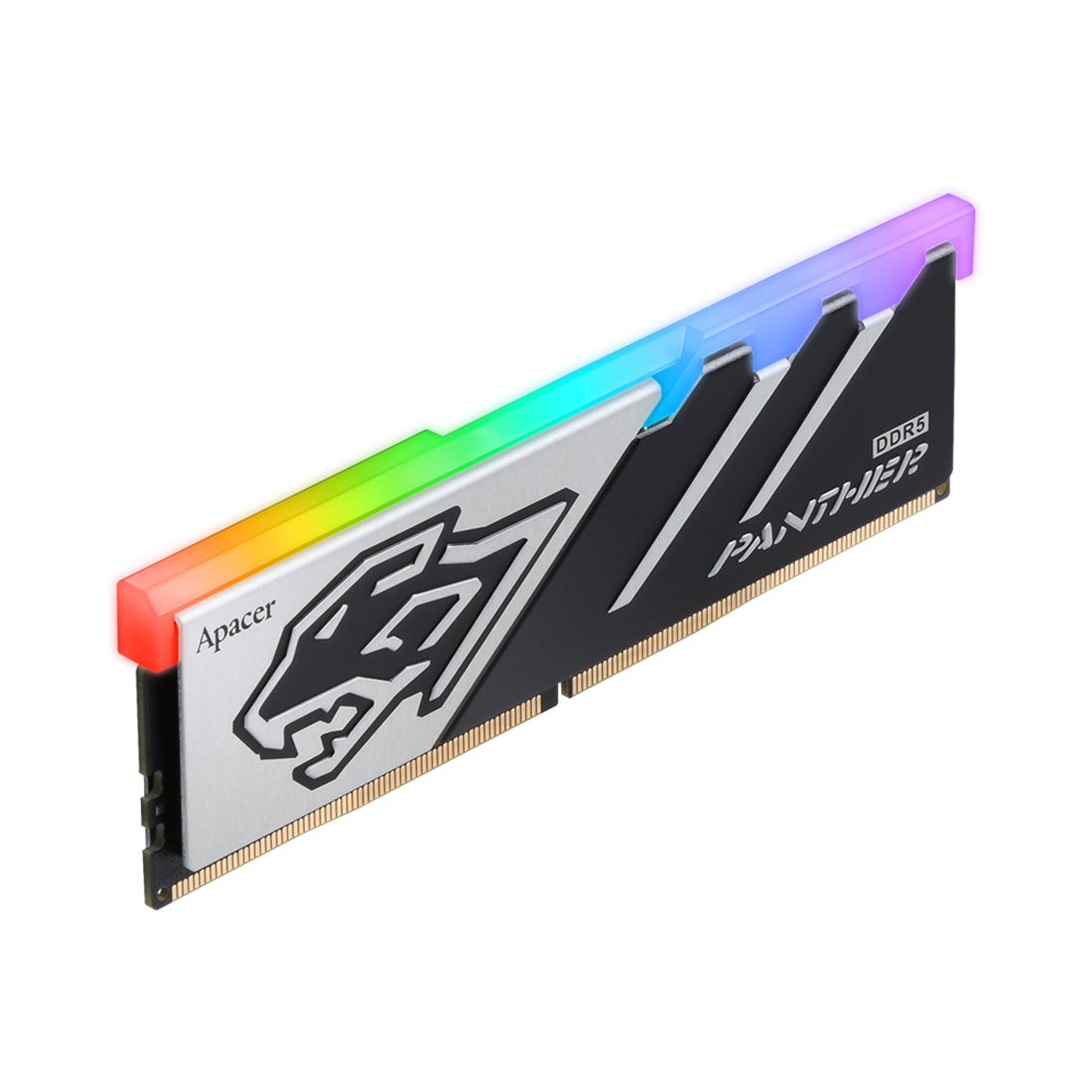 Модуль памяти, Apacer, Panther RGB AH5U16G60C6229BAA-1, DDR5, 16GB, CL38, 1.35V, DIMM <PC5-48000/6000MHz>