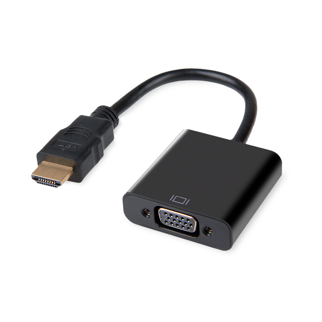 Переходник iPower HDVGAB HDMI на VGA, Чёрный