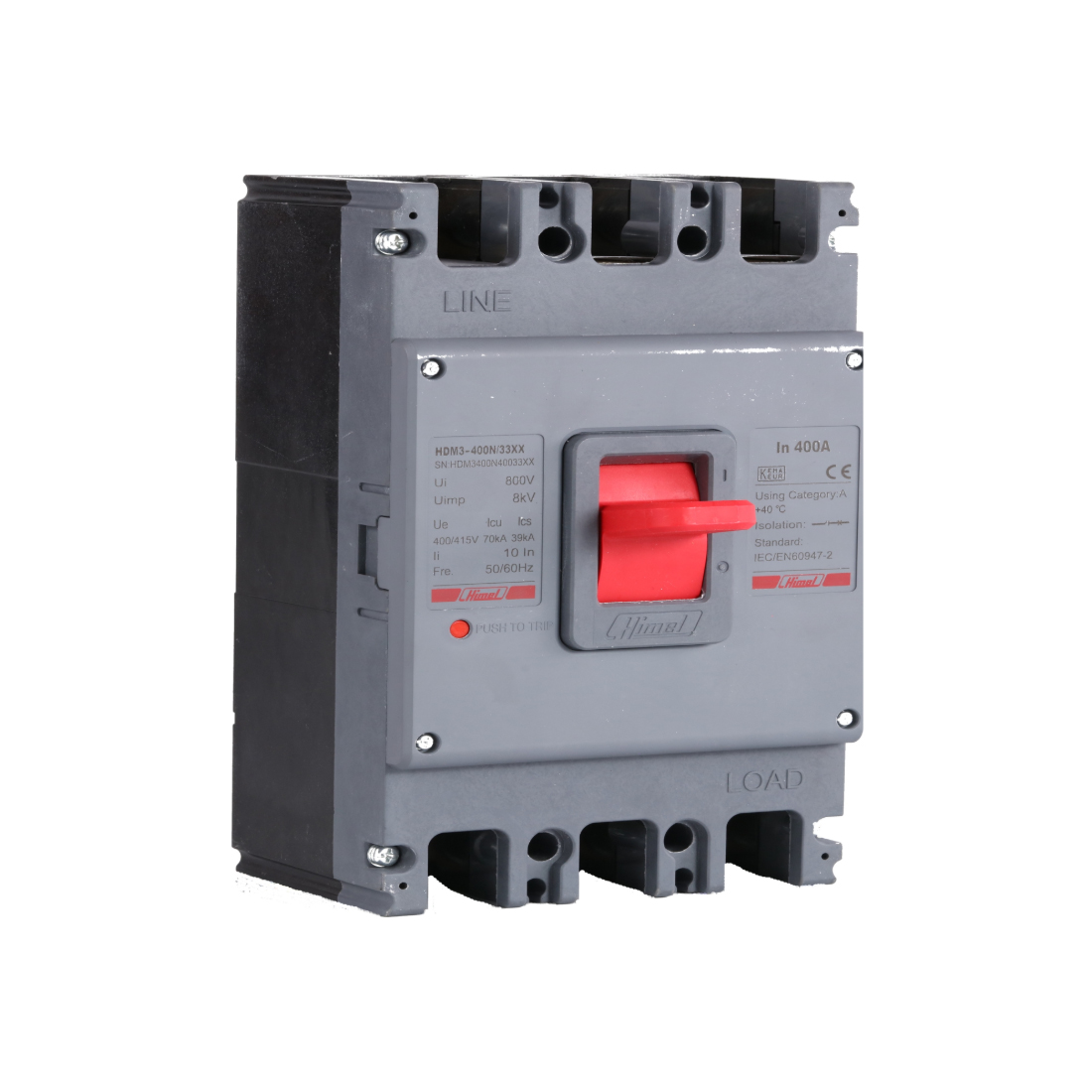 Автоматический выключатель, Himel, HDM363S4033XX, HDM3 63S/3P 40A