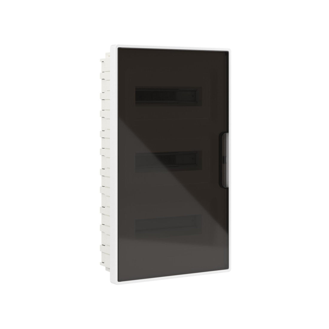 Щиток встраиваемый FRAME белый, DKC, F36B1WD, 36 модулей с тонированной дверцей 4 PEN (2шт на 8 отв. и 2шт на 10 отв.)