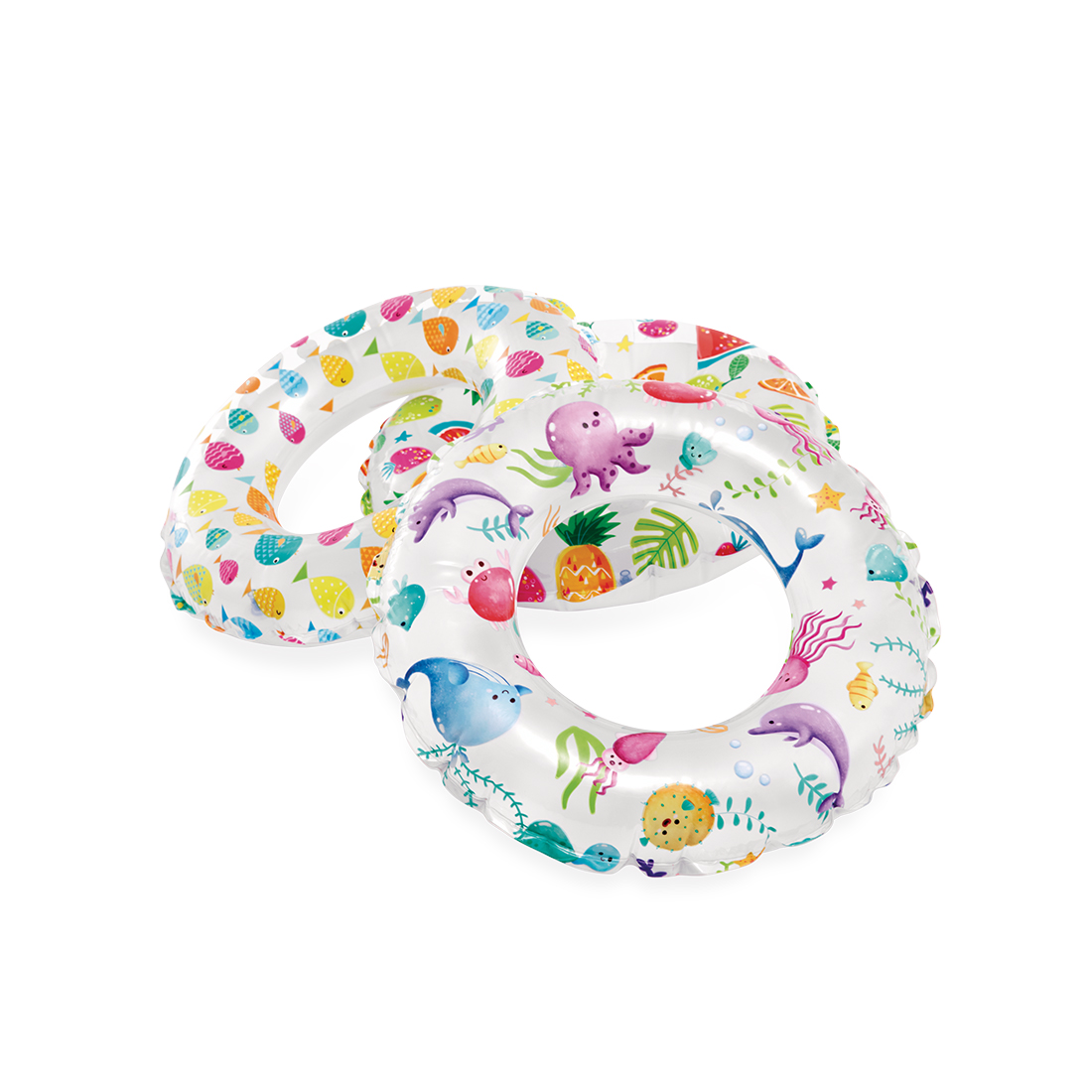 Круг для плавания Lively Print 61 см, INTEX
