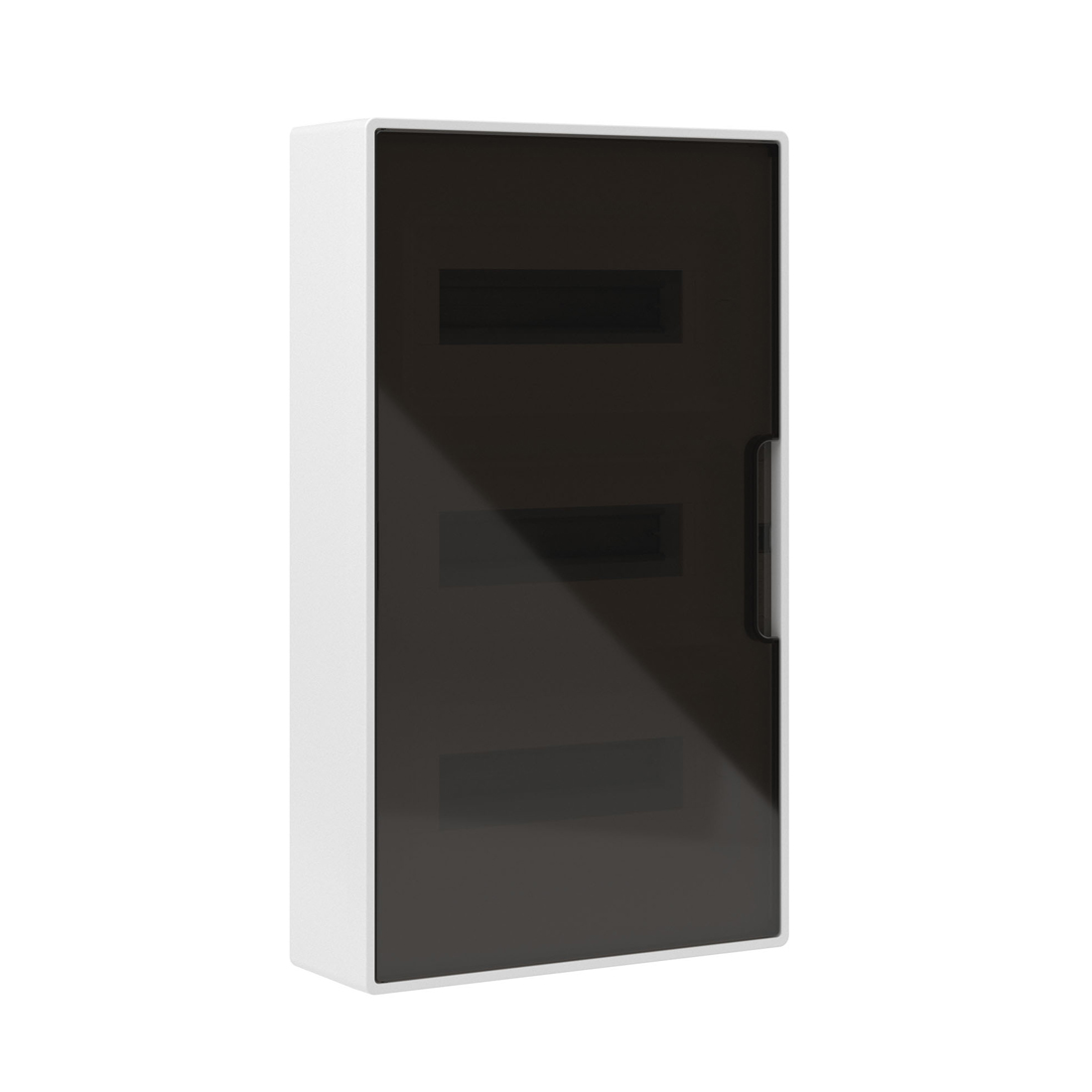 Щиток настенный FRAME белый, DKC, F36W1WD, 36 модулей с тонированной дверцей 4 PEN (2шт на 8 отв. и 2шт на 10 отв.)