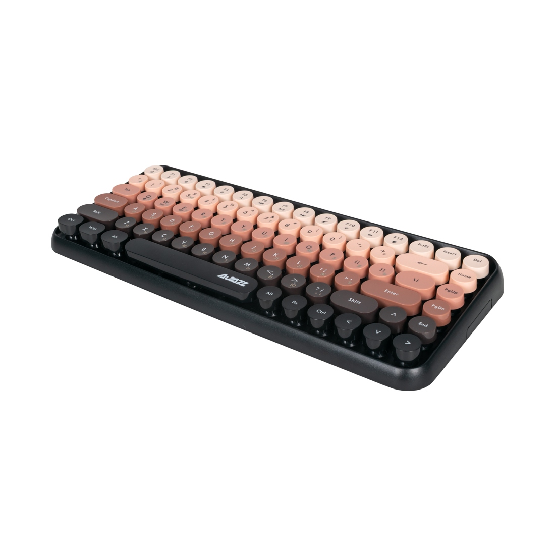 Клавиатура, Ajazz, 308i/Cat/Bean, 308i Cat, Мембранная, 75%, Проводная, USB, Анг/Рус, Коричневый