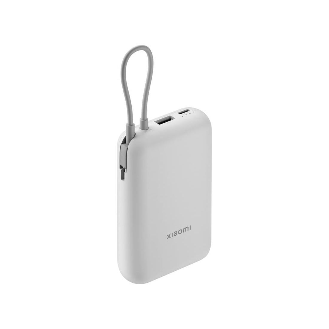 Портативный внешний аккумулятор, Xiaomi, Power Bank 20000mAh (Integrated Cable) GL Light Gray, BHR9738GL/PB2020MI, Lithium-ion, Номинальная мощность 74Wh (7.4V 10000mAh), Номинальная емкость 12000 мАч, Вход USB-C®/USB-C cable, Выход USB-C®/USB-C cable/USB-A, Размеры 127 x 70.5 x 30.5 мм, Светло-серый