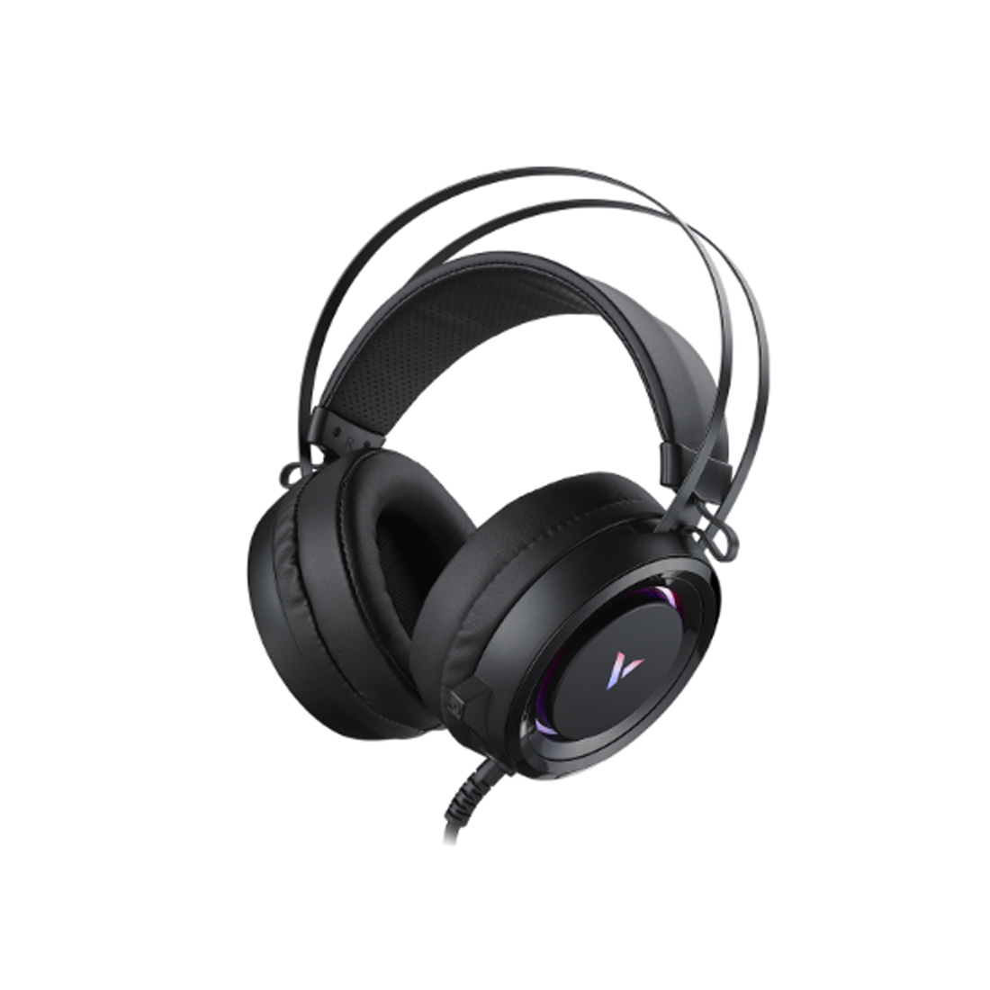 Гарнитура, Rapoo, VH500C, Тип крепления:Дуговые, Микрофон, USB, Длина кабеля 2 м, RGB, Игровые, 165 x105 x235 мм, Черный